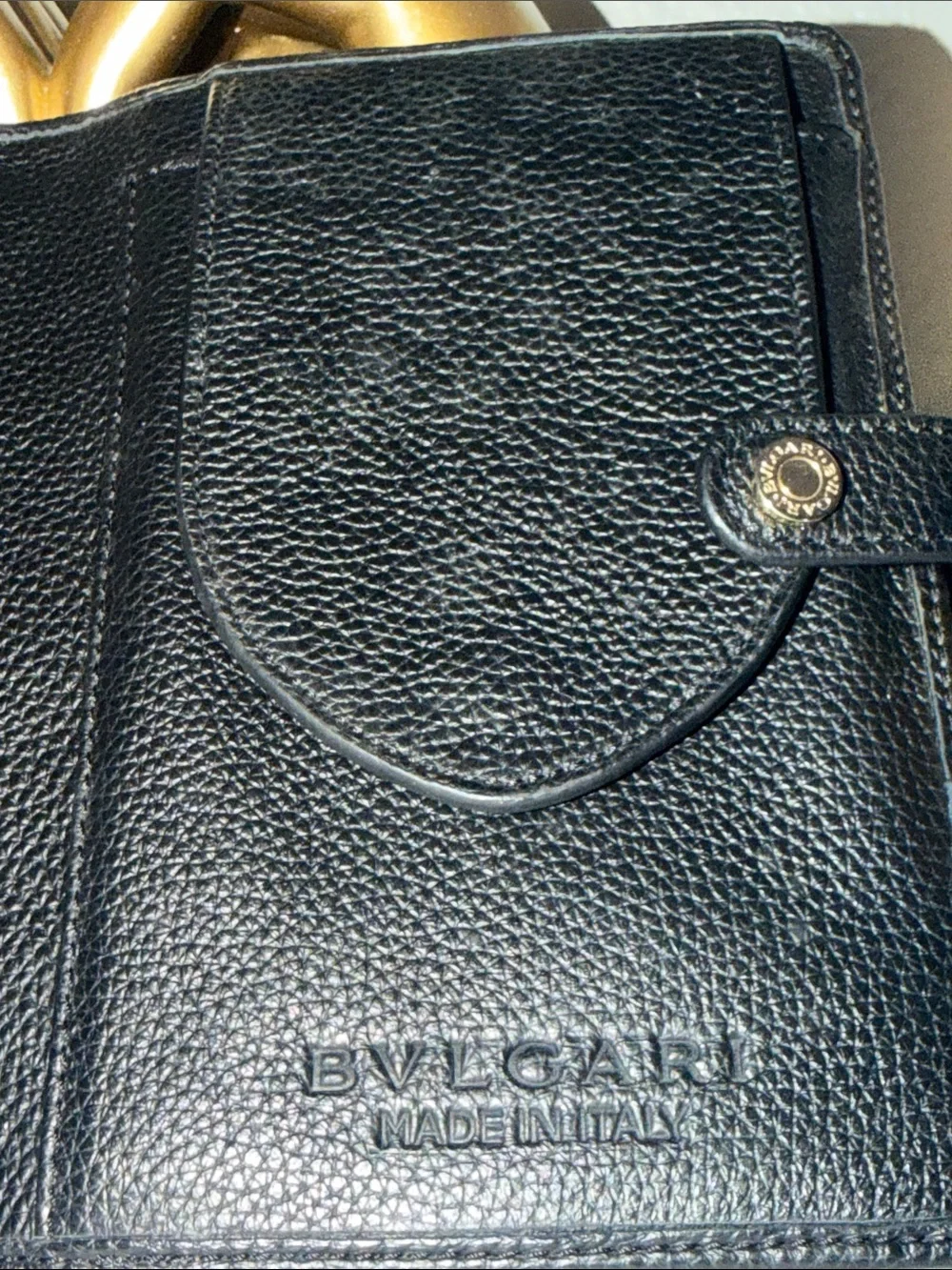 BVLGARI Black Pebbled Leather Travel Watch Case Pouch EUC 5inx7in